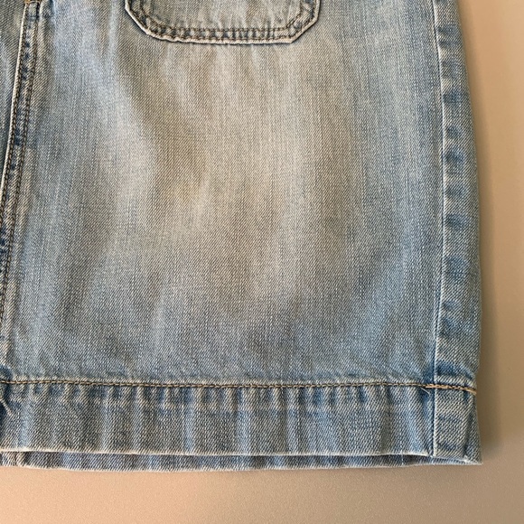 LOFT Light Wash Denim Miniskirt - Picture 4 of 8